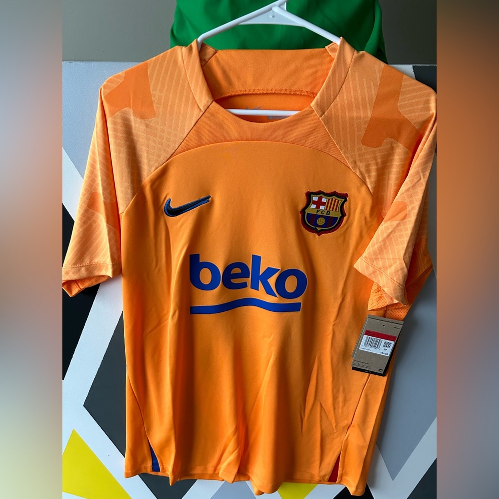 Nike Barcelona FC warm up Jersey Orange